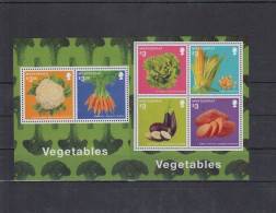 Montserrat - 2014 - Vegetables - Yv 1527/30 + Bf 153 - Groenten