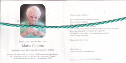 Maria Coninx-Van Elshocht, Westmalle 1913, Kwaadmechelen-Ham 2016. Honderdjarige. Foto - Obituary Notices