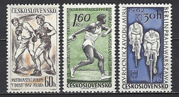 Tchécoslovaquie  Yv 904 Boxe+1199 Athlétisme +1194 Cyclisme  ** - Other & Unclassified
