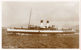 T.S  KING EDWARD- Steamer 1901-1951 (war Service 1914-1918/1939-1945) Glasgow-Rothesay & Campbeltown Services - Paquebote