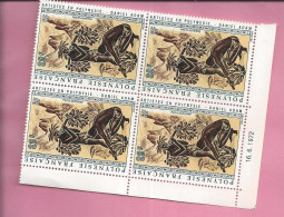 POLYNESIE FRANCAISE POSTE AERIENNE LOT  DE 4 TIMBRES 80FR  Neuf  Avec Coin Date 16 6 1972 - Unused Stamps