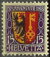 Schweiz Suisse Pro Juventute 1918: Genève Zu WI 11 Mi 144 Yv 169 Mit Feinem Eck-Stempel UL (Zumstein CHF 20.00) - Used Stamps