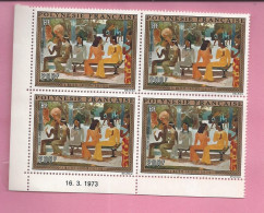 POLYNESIE FRANCAISE POSTE AERIENNE LOT  DE 4 TIMBRES 200FR  Neuf  Avec Coin Date 16 3 1973 - Unused Stamps
