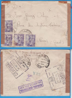 LETTRE ESPAGNE POUR LA FRANCE DE 1945 - CENSURA GUBERNATIVA VALENCIA DEL CID - TIMBRES FRANCO - Storia Postale