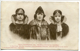 CPA LAIGLE L'AIGLE 1927 République Libre De Saint Barthélémy Mlle Vaurabourg Et Demoiselles D'Honneur Gouffier Legoff - L'Aigle