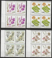 N° 2766 à 2769 Série Nature Fleus Des Etangs Et Marais: Belle Série En Blocs De 4 Timbres Neif Impeccable - Unused Stamps