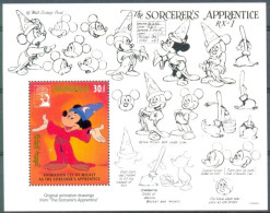 Mongolia - 1991 - Disney: Mickey As The Sorcerer's Apprentice - Yv Bf 169 - Disney
