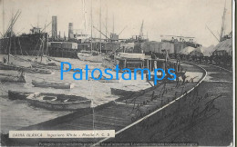 229735 ARGENTINA BUENOS AIRES BAHIA BLANCA ING WHITE MUELLE SHIP & RAILROAD BREAK POSTAL POSTCARD - Argentinien