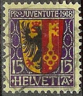 Schweiz Suisse Pro Juventute 1918: Genève Zu WI 11 Mi 144 Yv 169 Mit Voll-⊙ AARAU 27.XII.18 (Zumstein CHF 20.00) - Used Stamps
