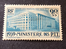 FRANCE Timbre 424, PTT Orphelins, Neuf Avec Charnière * - Unused Stamps