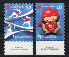SINGAPUR 2368-2369 Mnh - Asean Para Games, Speerwerfen, Bogenschießen, Javelin, Archery  - SINGAPORE, SINGAPOUR - Singapore (1959-...)
