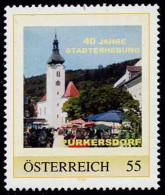 PM  Purkersdorf - 40 Jahre Stadterhebung Ex Bogen Nr. 8015454 Postfrisch - Personnalized Stamps