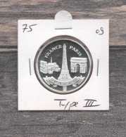 Médaille Souvenirs&Patrimoine : Les 3 Monuments - Type 3  (couleur Argent) - Other & Unclassified