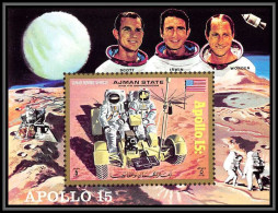 Ajman - 2976/ Bloc N°319 Apollo 15 Lunar Rooving Vehicle Espace (space) Neuf ** MNH Non Dentelé Imperf - Asia
