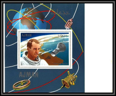 Ajman - 2951/ N°334 A White Usa Astronaut Pilot Espace (space) Deluxe Miniature Sheet Neuf ** MNH Proof - Asia