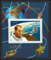 Ajman - 2939/ N°334 A White Usa Astronaut Pilot Espace (space) Deluxe Miniature Sheet Neuf ** MNH - Asia