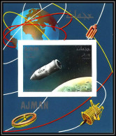 Ajman - 2934b/ N°335 B Vostok Apollo 7 CCCP RUSSIA Espace Space Deluxe Miniature Sheet Neuf ** MNH Non Dentelé Imperf - Asie