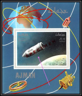 Ajman - 2935/ N°335 A Apollo 7 Vostok CCCP Espace (space) Deluxe Miniature Sheet Neuf ** MNH Overprint Specimen - Asien
