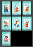 Ajman - 2933/ N°354/360 Cycling Velo Deluxe Miniature Sheet Neuf ** MNH Merckx Jimenez Anquetil Janssen - Cyclisme