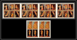 Ajman - 2927b/ N°895/902 A Raphael Gossaert Titian Cosimo Cranah Botticelli Paintings Nudes Neuf ** MNH Feuille Sheets  - Nus