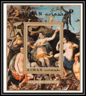 Ajman - 2926/ Bloc N° 275 B The Discovery Of America Zucchi Tableau (Painting) Neuf ** MNH Non Dentelé Imperf - Naakt