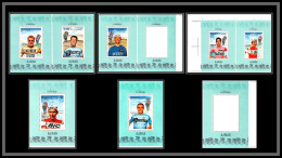 Ajman - 2933v/ N°354/360 A Cycling Velo Deluxe Miniature Sheet Neuf ** MNH Merckx Jimenez Anquetil Janssen Proof Essais - Radsport