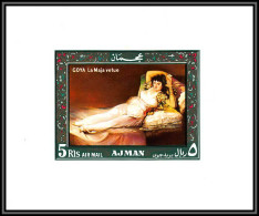 Ajman - 2885c BlocsN° 119 Goya Maya Tableau Nudes Paintings Neuf ** MNH  - Desnudos