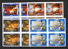 Ajman - 2881f N°430/433 B Renoir Manet Boucher Woman Tableau French Paintings Neuf ** MNH Bloc 4 Non Dentelé Imperf - Impresionismo