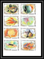 Ajman - 2766/ N° 1312 1319 B Poissons (tropical Fish Fishes) Non Dentelé Imperf ** MNH  - Fishes