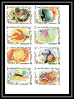 Ajman - 2766/ N° 1312 1319 B Poissons (tropical Fish Fishes) Non Dentelé Imperf ** MNH  - Ajman