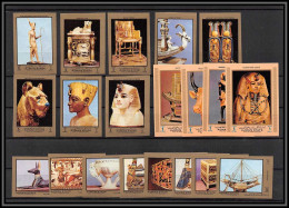 Ajman - 2768/ N°1276/1295 B Neuf ** MNH Tutankhamun's Tomb Toutânkhamon 1972 Egypte Egypt Non Dentelé Imperf - Egittologia
