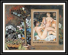 Ajman - 2756a/ BLOC N° 278 B Renoir Peinture Tableaux Paintings Nus Nude Mnh ** Non Dentelé Imperf - Nudi