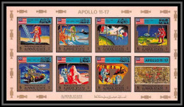 Ajman - 2754b/ N° 2669 / 2676 B APOLLO 11/17 ** Mnh Espace (space) Non Dentelé Imperf - Ajman