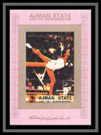 Ajman - 2753/ N° 2614 Gymnastic Balance Beam Deluxe Bloc ** MNH (rose Pink)jeux Olympiques (olympic Games) - Gimnasia