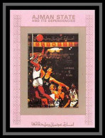 Ajman - 2740/ N° 2610 Basket Ball Deluxe Bloc ** (rose Pink) Mnh Jeux Olympiques (olympic Games) - Honkbal