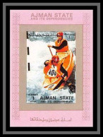 Ajman - 2739/ N° 2611 Kayak Slalom Deluxe Bloc ** MNH (rose Pink)jeux Olympiques (olympic Games) - Canoë