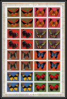 Ajman - 2736a/ N°747 / 754 Papillons (butterflies) 1971 Feuille Complete (sheet) - Schmetterlinge