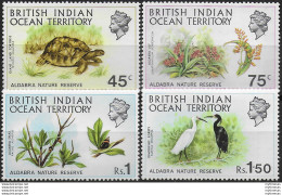 1971 British Indian Ocean Territory Aldabra Reserve 4v. MNH SG N. 36/39 - Andere & Zonder Classificatie