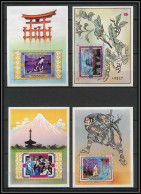 Ajman - 2725/ Lot De 4 Blocs N° 317 A/D Complet Japanese Tradition Kabuki Kimonos Japan Japon ** MNH DISCOUNT - Ajman