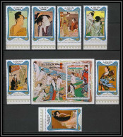 Ajman - 2716/ N° 532/540 + Bloc 190 A Expo 70 Japon Japan Exposition Universelle Osake 1970 ** MNH 7 VALEURS - Ajman
