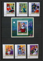 Ajman - 2709a/ N° 1033/1038 A + Bloc 304 A Contes De Grimm Fairy Tales Collected By Jacob And Grimm ** MNH  - Fairy Tales, Popular Stories & Legends