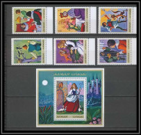 Ajman - 2709/ N° 1033/1038 A + Bloc 304 A Contes De Grimm Fairy Tales Collected By Jacob And Grimm ** MNH  - Ajman