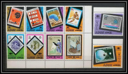 Ajman - 2705/ N° 869/876 A Philatokyo 71 1971 Japanese Japan Japon ** MNH Stamps On Stamps - Briefmarkenausstellungen