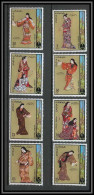 Ajman - 2703b/ N° 670/677 Philatokyo 1971 Japanese Traditional Costumes Japon Japan 1971 ** MNH  - Ajman