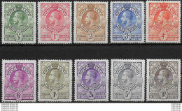 1933 Swaziland Giorgio V 10v. MH SG N. 11/20 - Sonstige & Ohne Zuordnung