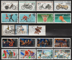 1983-90: Berlin Lot Zuschlagsmarken Gest. / Berlin Lot Timbres Avec Surcharge Obl. (d741) - Used Stamps
