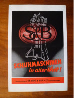 Publicité Pour Industrie De La Chaussure En RFA 1958 Machines Sur-mesure Spang & Brands Schuhmaschinenfabrik Oberursel - Advertising