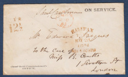 Enveloppe De HALIFAX Pour Londres - Lettres & Documents
