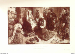 Œuvre Vander Goes Hugo L'adoration Des Mages (Litho Originale) 1907 - Estampes & Gravures