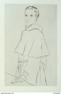 Œuvre Lequeux Emile Franciscain Portrait (Pointe Sèche Originale) - Estampes & Gravures